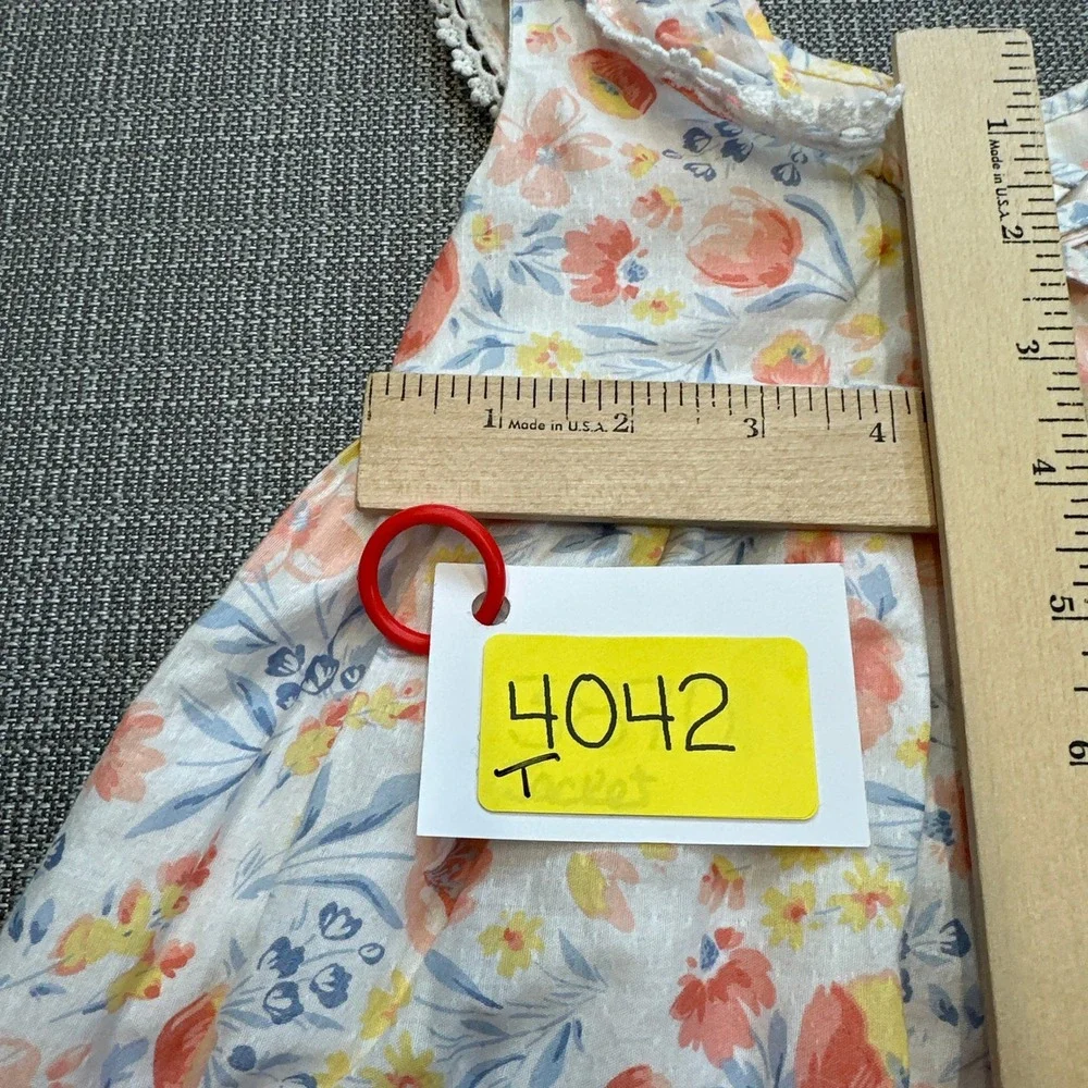 Tommy Bahama Girls 4T Floral Ruffle Tiered‎ Dress Summer Cottagecore Beach